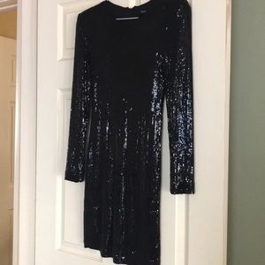 Black sequence dress